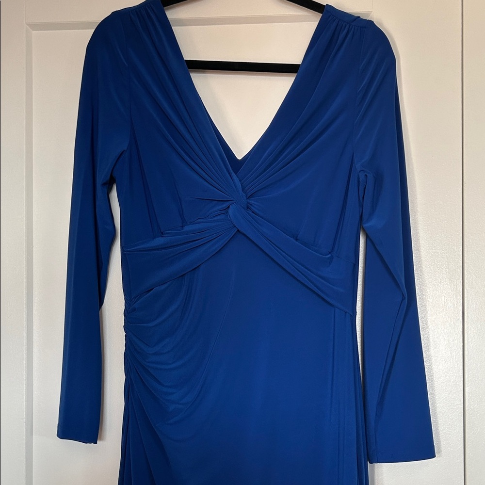 Lauren Ralph Lauren Cobalt Blue Long Sleeve Dress